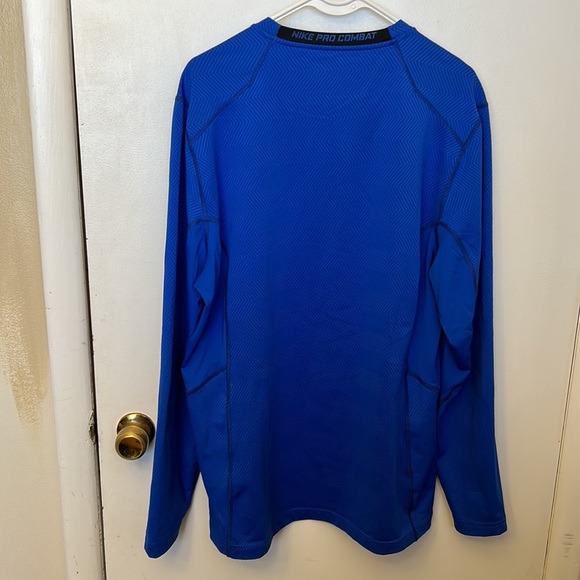 Nike Men’s Long Sleeve Shirt Blue Size XL - Picture 4 of 5
